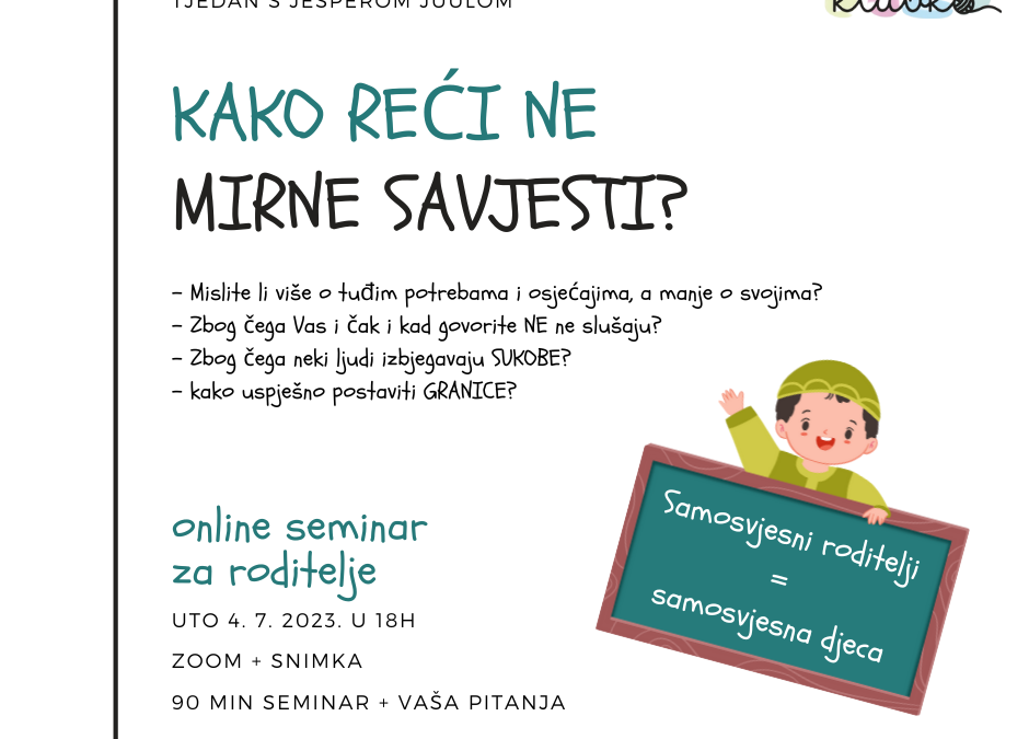 Kako reći ne mirne savjesti?