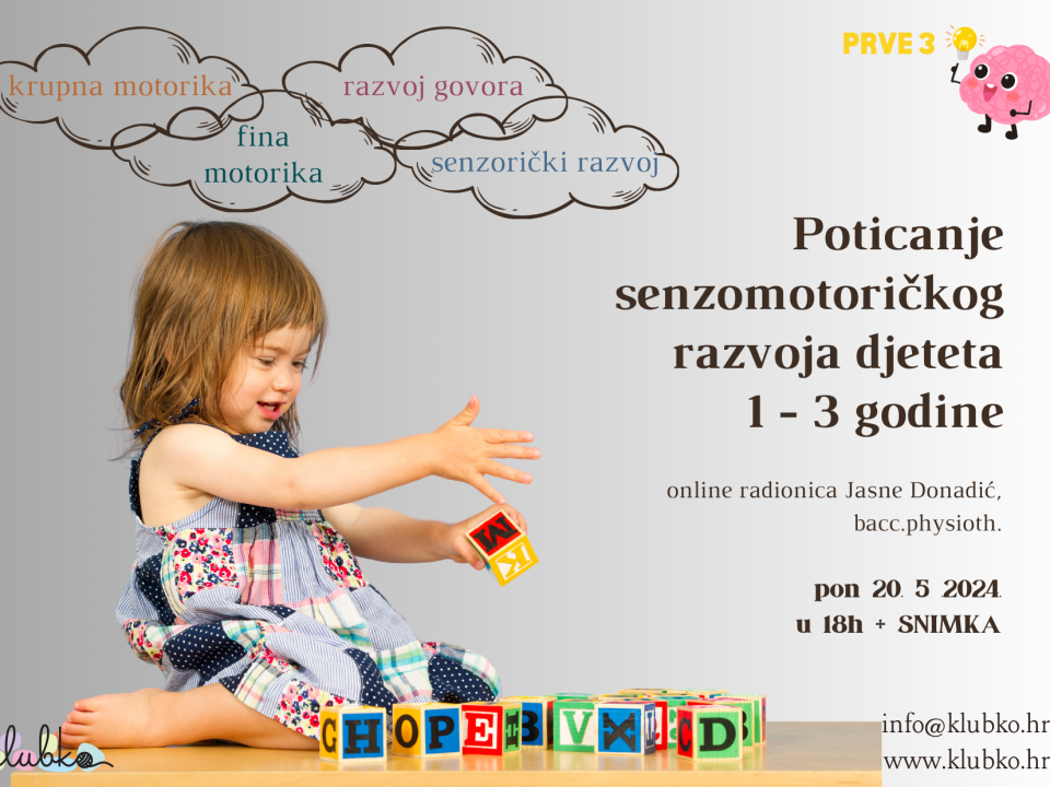 Senzomotorički razvoj do treće godine