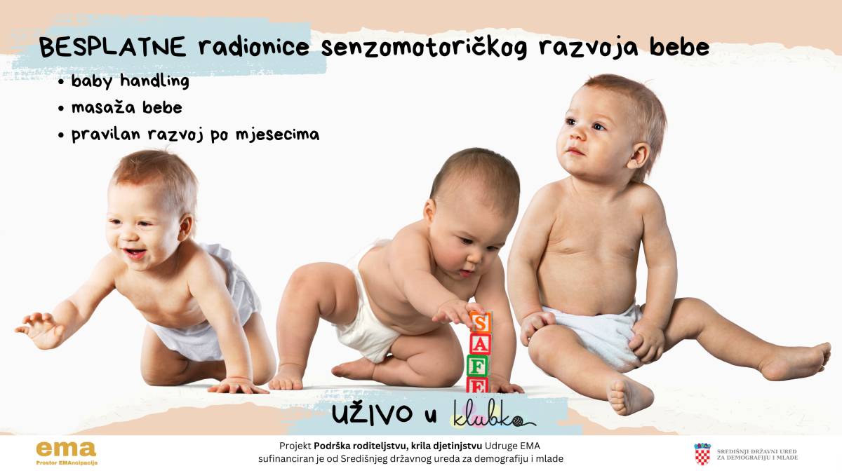 Besplatne radionice senzomotoričkog razvoja bebe