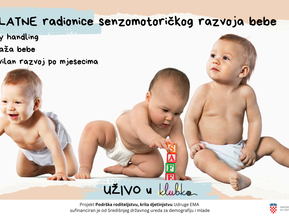 Besplatne radionice senzomotoričkog razvoja bebe